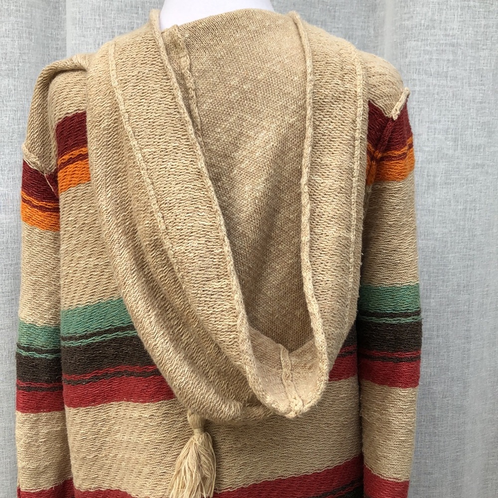 Ralph Lauren blue label Aztec serape toggle button hooded sweater cardigan - Picture 6 of 10